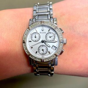 Ladies Diamond Chronograph Watch